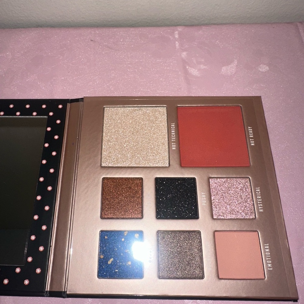 Bossy Power Woman Essentials Combo Palette with highlighter and blush.